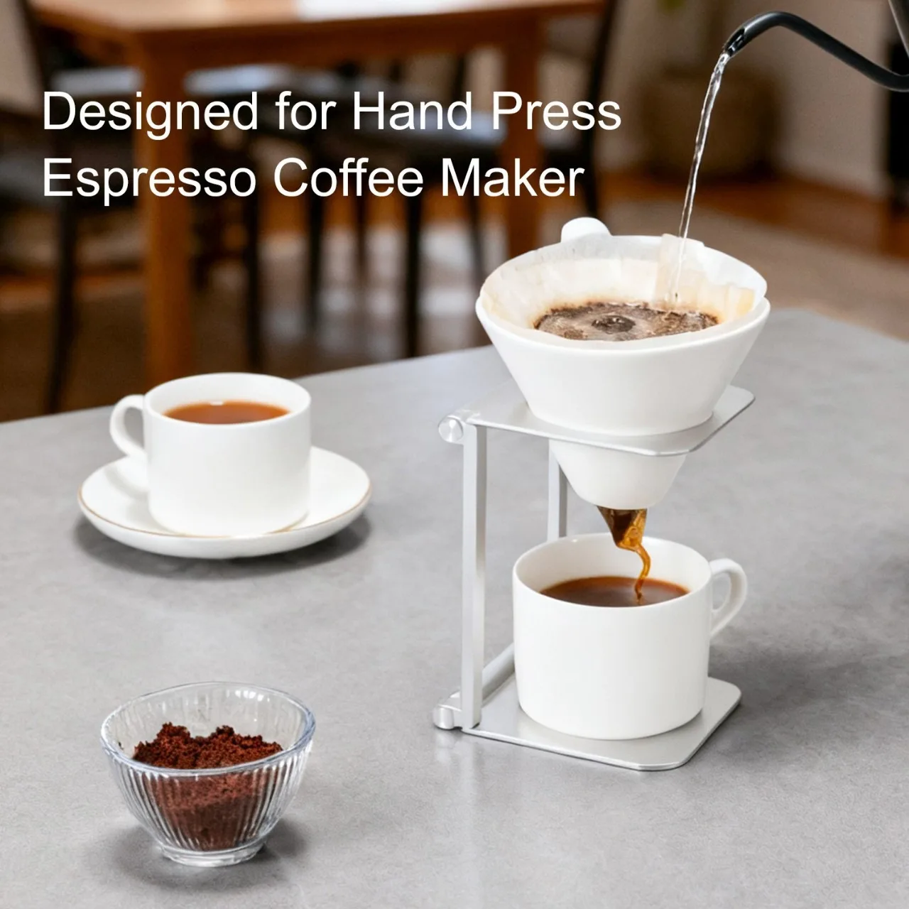 Foldable Coffee Drip Holder Aluminum Alloy Support Stand For Wireless Electric Portable Espresso Coffee Machine Accessories