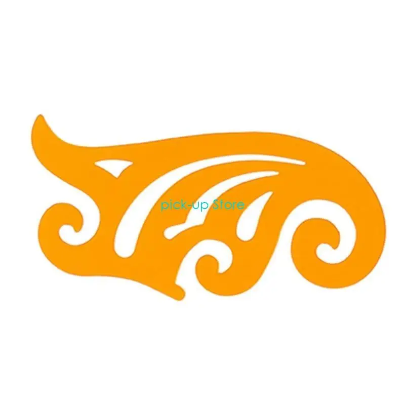 Q5WA Righello da cucito multifunzione Righello per francesi in plastica trasparente misura Righello per design