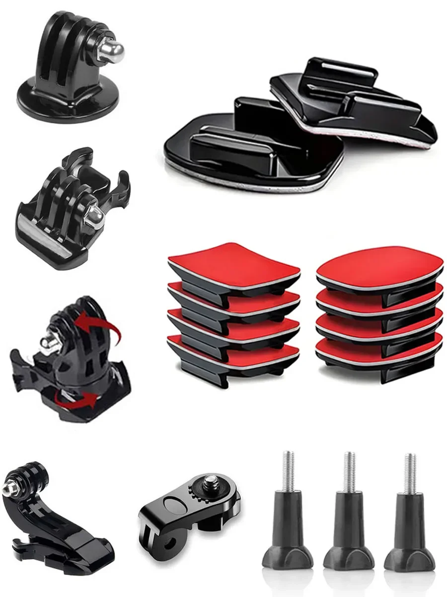 Zubehör-Set für Action-Kamera Schnellverschluss-Stativadapter Montagebasis für Gopro Insta360 AKASO SJCAM DJI Action-Zubehör – Detail 1