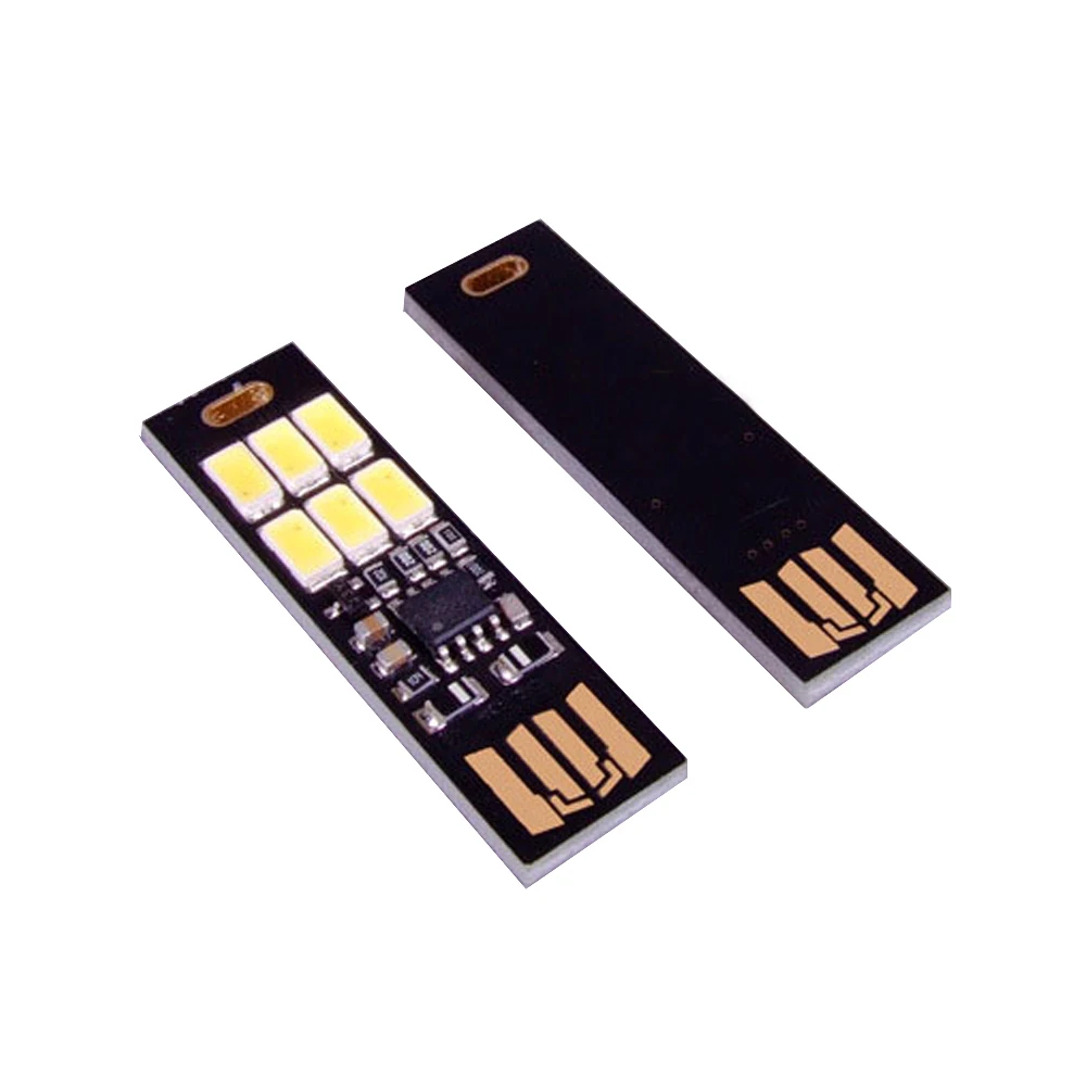 Mini portátil 5730 USB 6led SMD luces 5v sensores táctiles luz nocturna ajustable para computadoras recargables computadoras portátiles computadoras