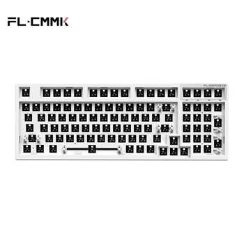 FL · ESPORTS MK980 klavye kiti tip-c kablolu/Bluetooth/2.4G kablosuz mekanik klavye özel kiti tam anahtar Hot Swap RGB 98 tuşları