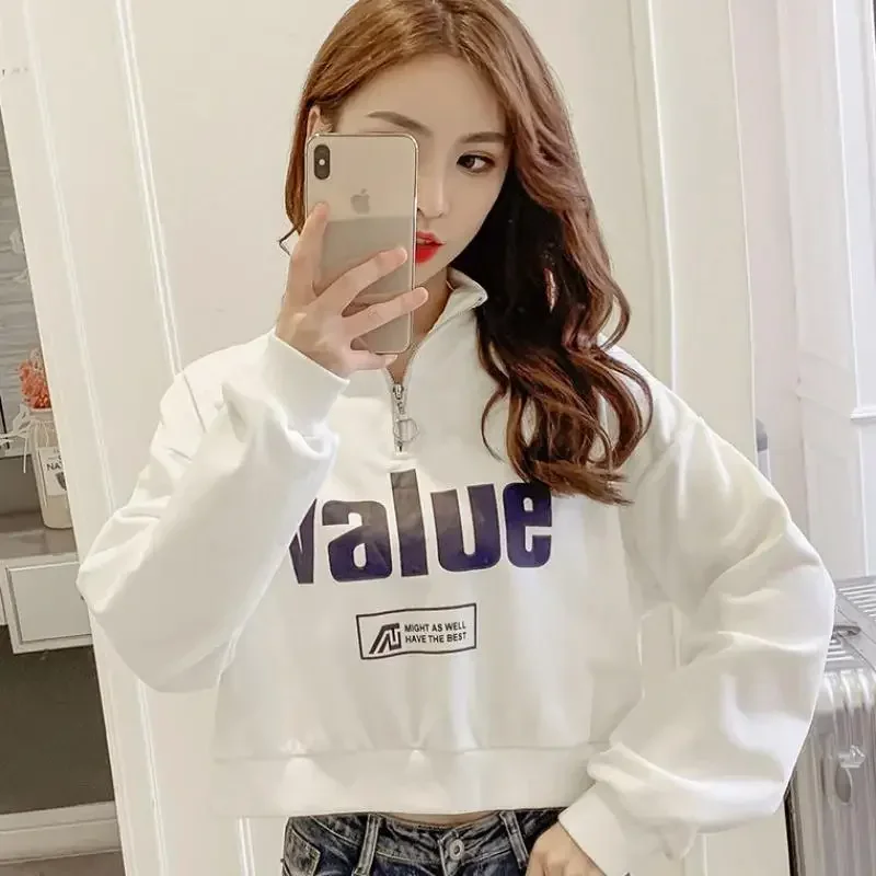 New In Baggy Sweatshirt for Women Korean Fashion Loose Woman Tops On Promotion Essential Sweat-shirt Designer Coat E M Pullover