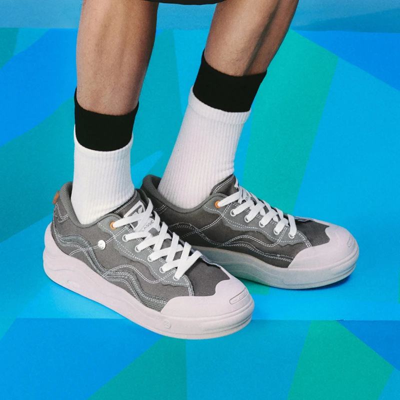 Xtep Skateboarding Shoes For Men 2024 Summer Fashion Men\'s Skate Shoes Breathable Soft Comfortable Outdoor Sneakers 876219310017