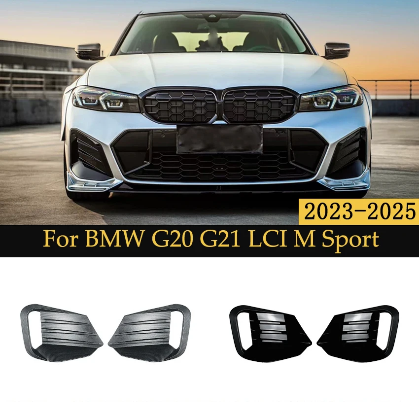 

Передний бампер автомобиля, сплиттер, спойлер, противотуманная фара, накладка, нож ветра для BMW 3 серии G20 G21 LCI 320i 318i 325i 330i M Sport 2023-2025