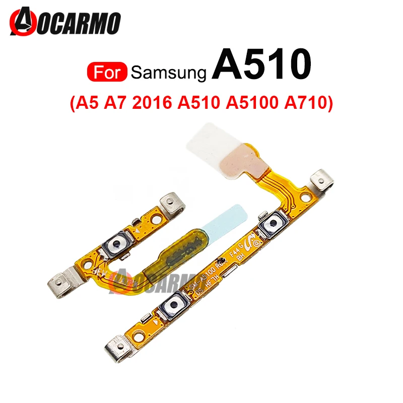 For Samsung Galaxy A510 A5 A7 2016 A710 A5100 Power OnOff Volume Buttons Up Down Flex Cable Repair Parts