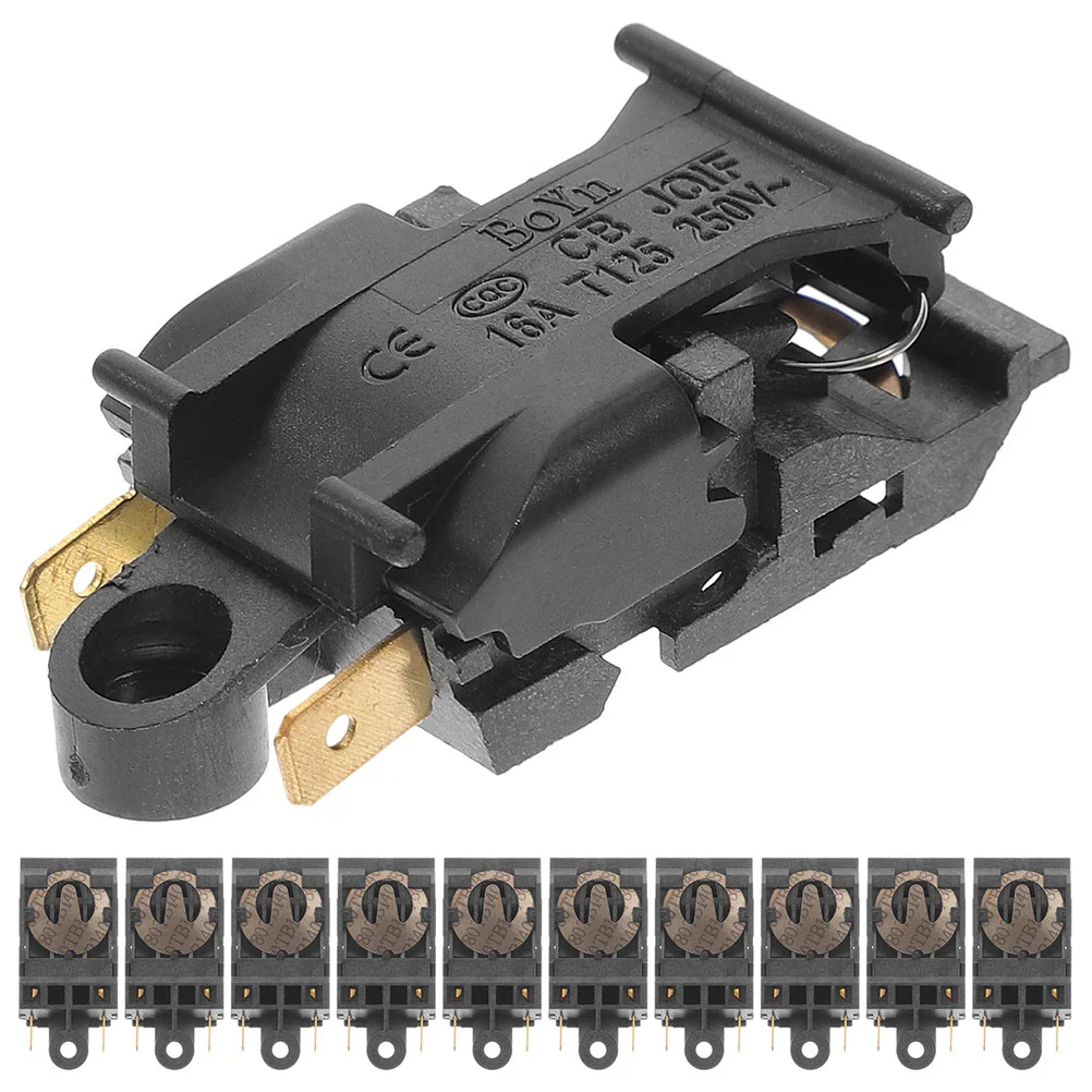 20 peças interruptor de chaleira elétrica controle de temperatura para dispositivo de aquecimento termostato normalmente fechado de metal