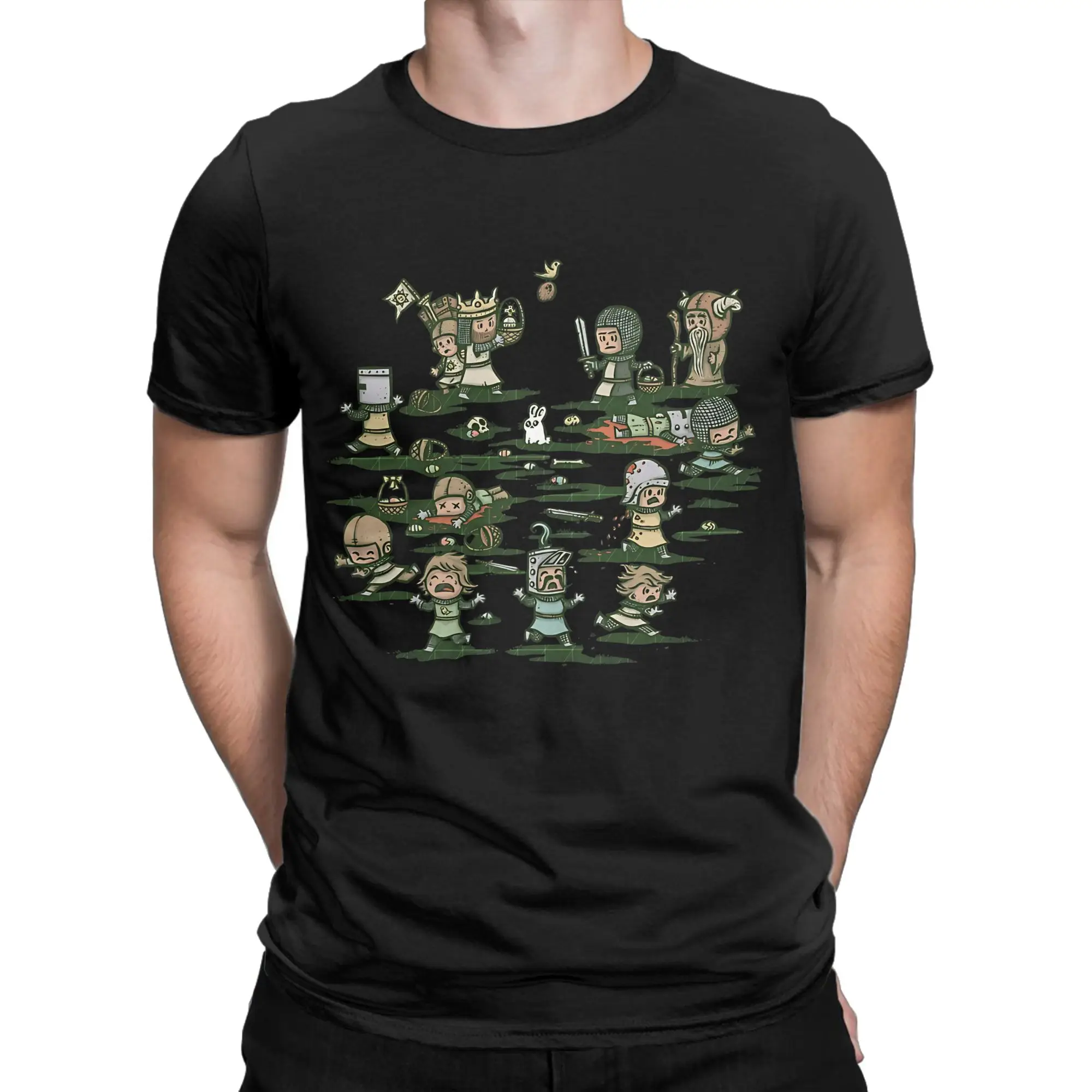 The Killer of Caerbann  Novelty 100% Cotton T-Shirt Monty Python and the Holy Grail Tops Tees For Men