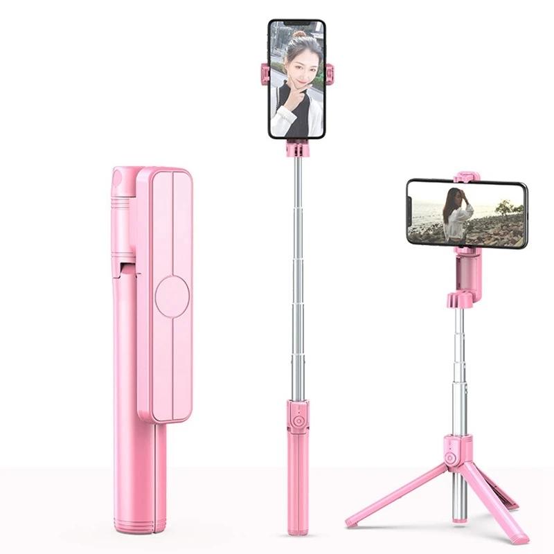 ไม้เซลฟี่แบบยืดหดได้ไม้เซลฟี่โทรศัพท์มือถือพร้อมขาตั้งกล้องควบคุมระยะไกลแบบไร้สาย