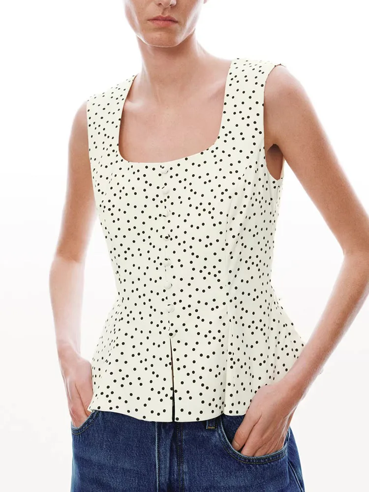 

New Summer Women's Shirt U-Neck Knot 260062 Hanging Neck Strap 260063 Tang Suit Ethnic Stage Costume Women's Fashion