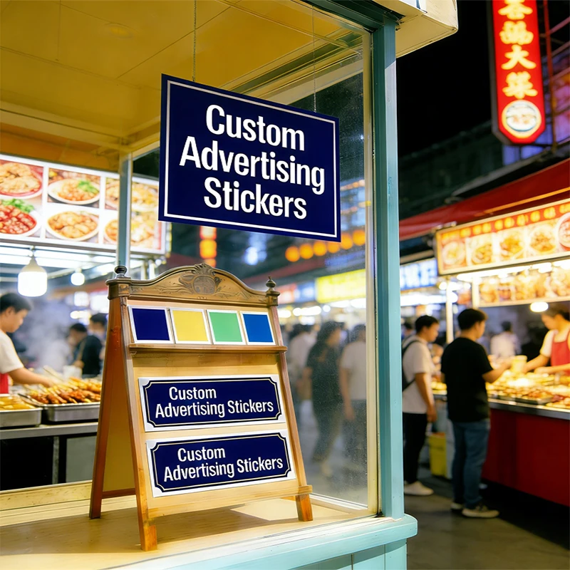 Custom event promotion stickers waterproof self adhesive decals for opening anniversary celebration storefront advertising  Etc