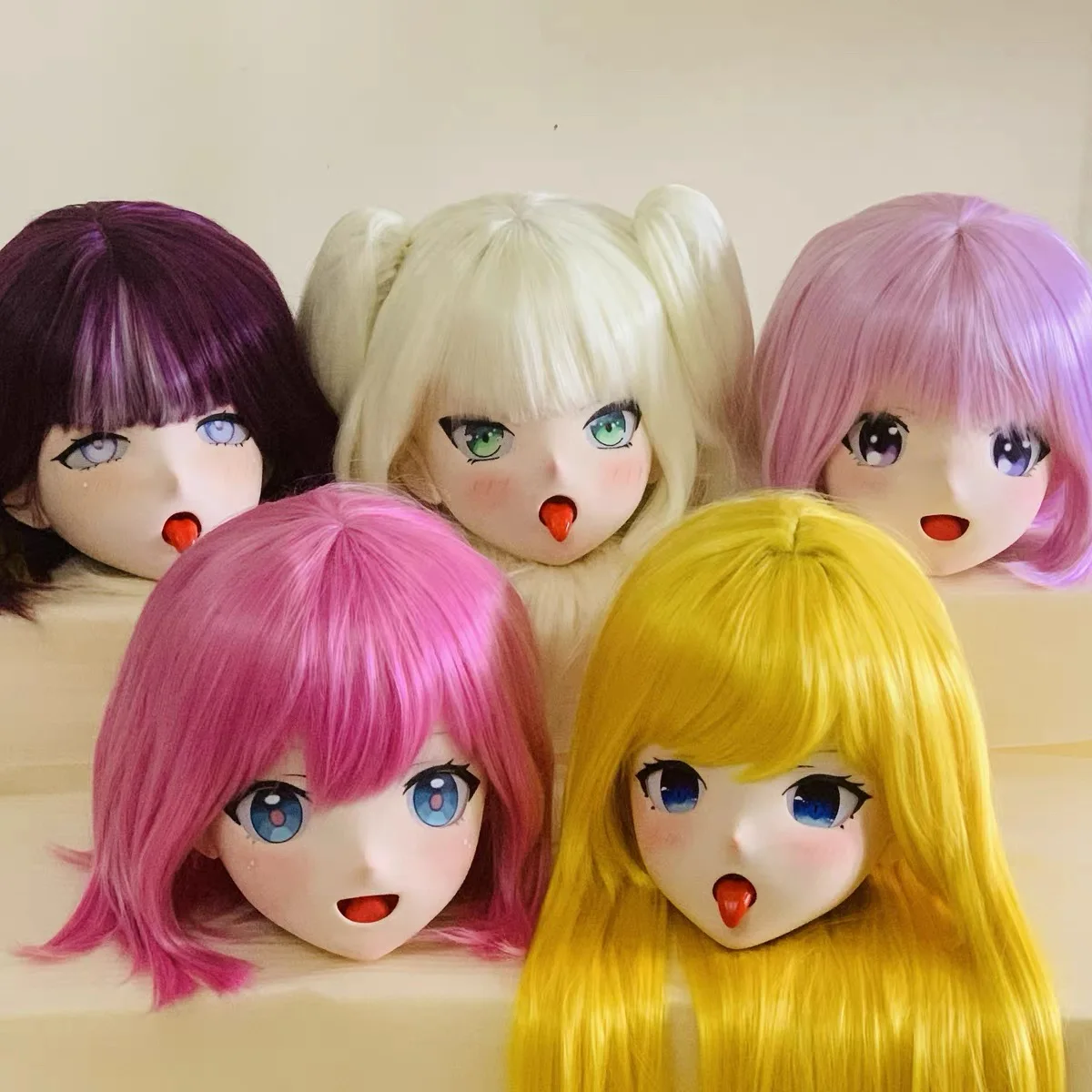 

(XYQ)Stock Full Head Quality Handmade Female/Girl Japanese Anime Cartoon Character Kig Cosplay Kigurumi Mask