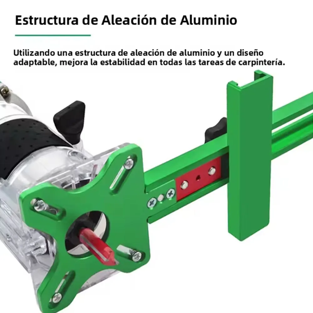 3-in-1 Router Circle Cutting Jig 9-61cm Adjustable Radius Aluminum Alloy Woodworking Milling Groove Bracket Cabinet Hardware Jig - view 5