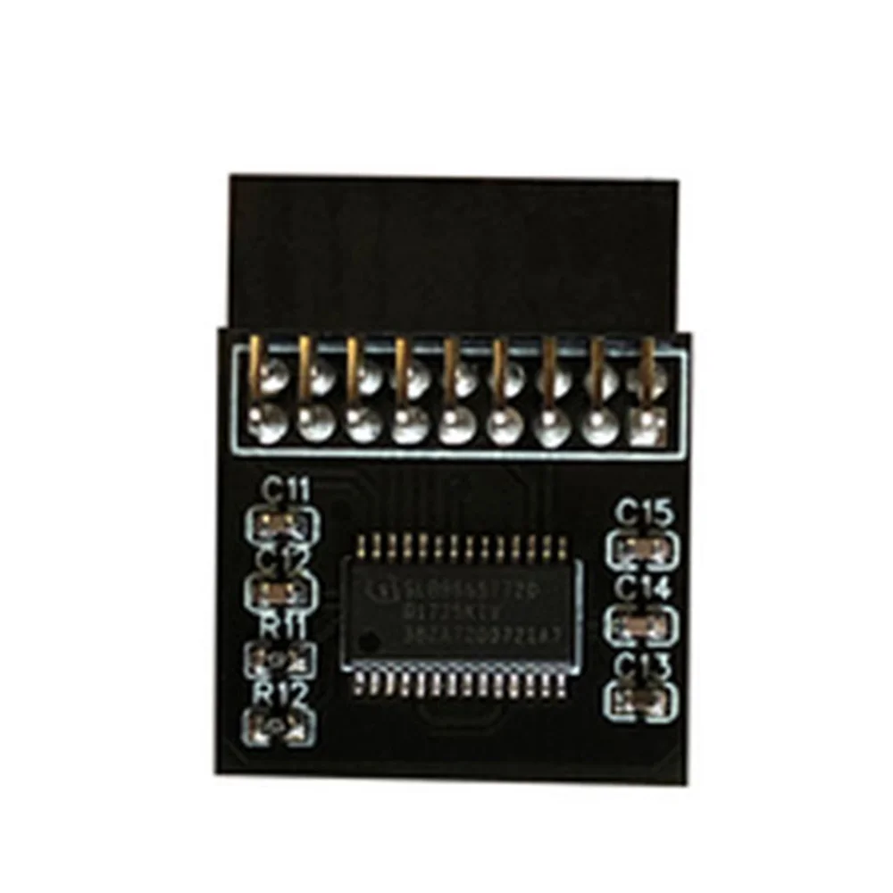 SMIEA Tpm 2,0 placa de módulo de seguridad de cifrado Control remoto TPM2.0 LPC 18 pines tarjeta de placas base para ASROCK para Windows 11