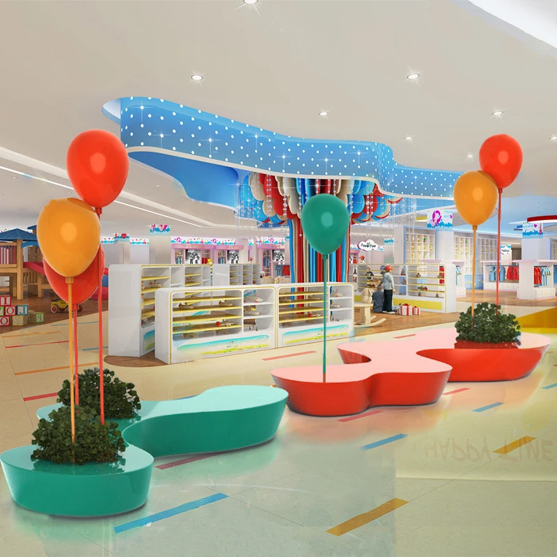 Modern 6-Seater Garden Furniture Luxury Fiberglass Flowerpot Chair Balloon Decor for Outdoor Public Space Parks Hospitals