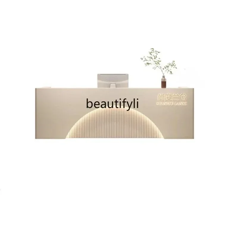 

FG11Beauty Salon Cashier Hair Salon Paint Front Desk Clothing Store Oral Dental Medical Beauty Reception Desk