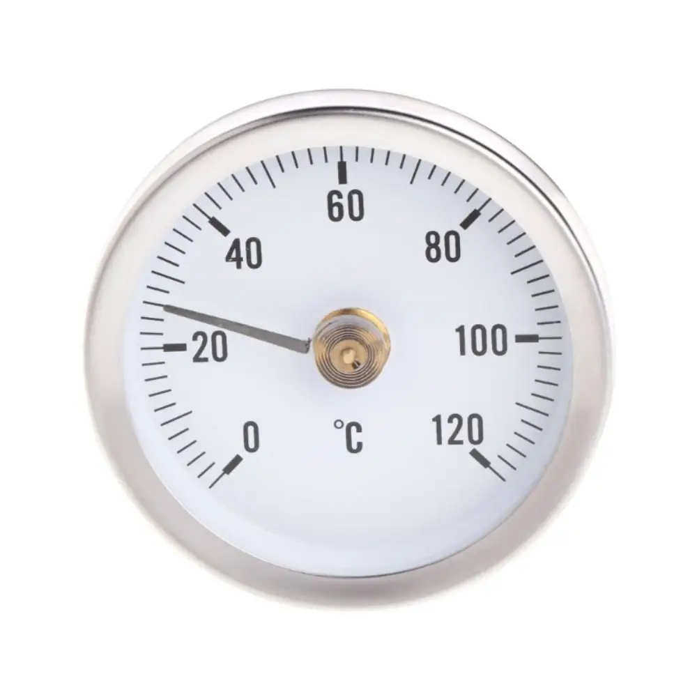 

63mm Durable Bimetal Thermomet Testing Gauge Thermometer Temperature Gauge Clip-on Pipe With Spring