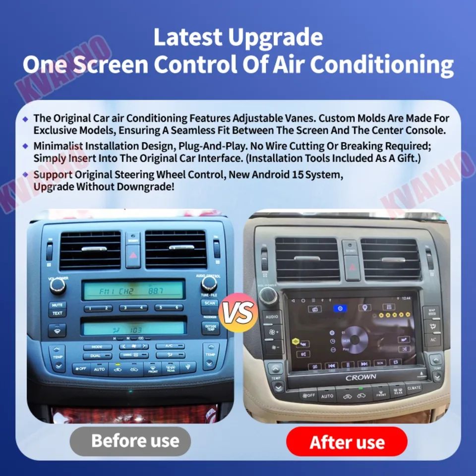 トヨタ クラウン マジェスタ 2010-2013年式 Android15 CarPlay対応 9