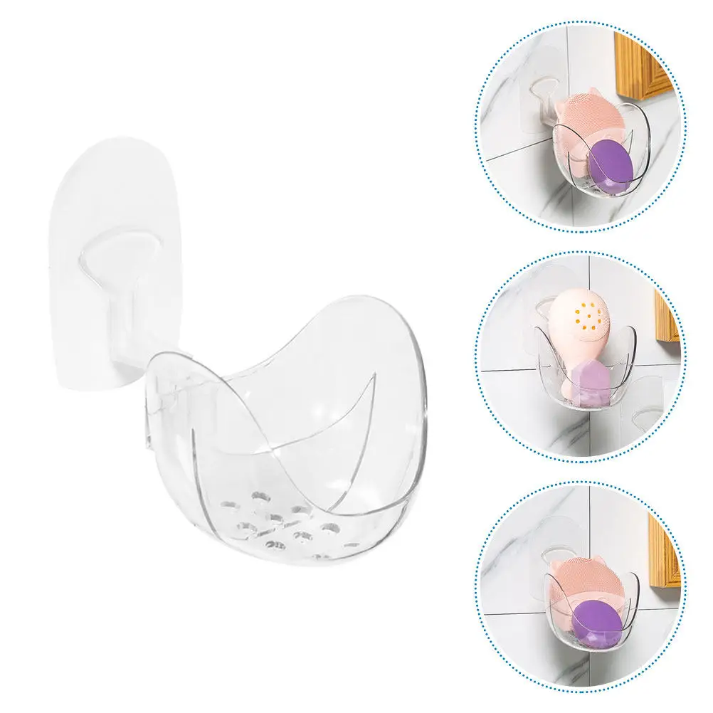 Hanging Makeup Sponge Rack Wall Mounted Beauty Sponge Holder for Egg Blender Puff Drying Storage Neat Dressing Table Decor