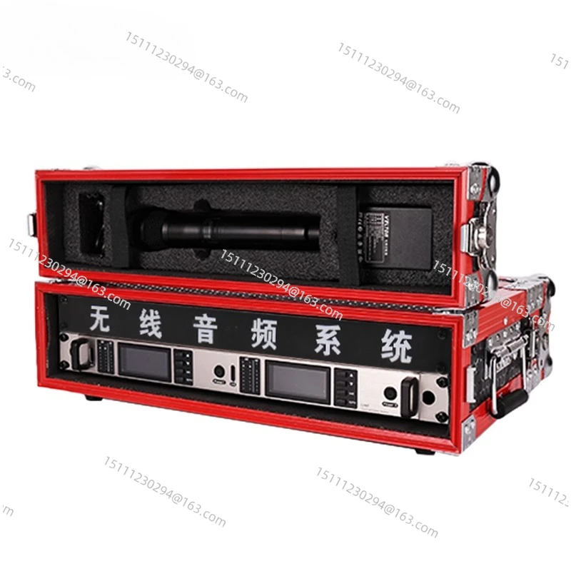 Custom 2U Rack Case for Wireless Microphone Receiver, Dedicated Flight Enclosure