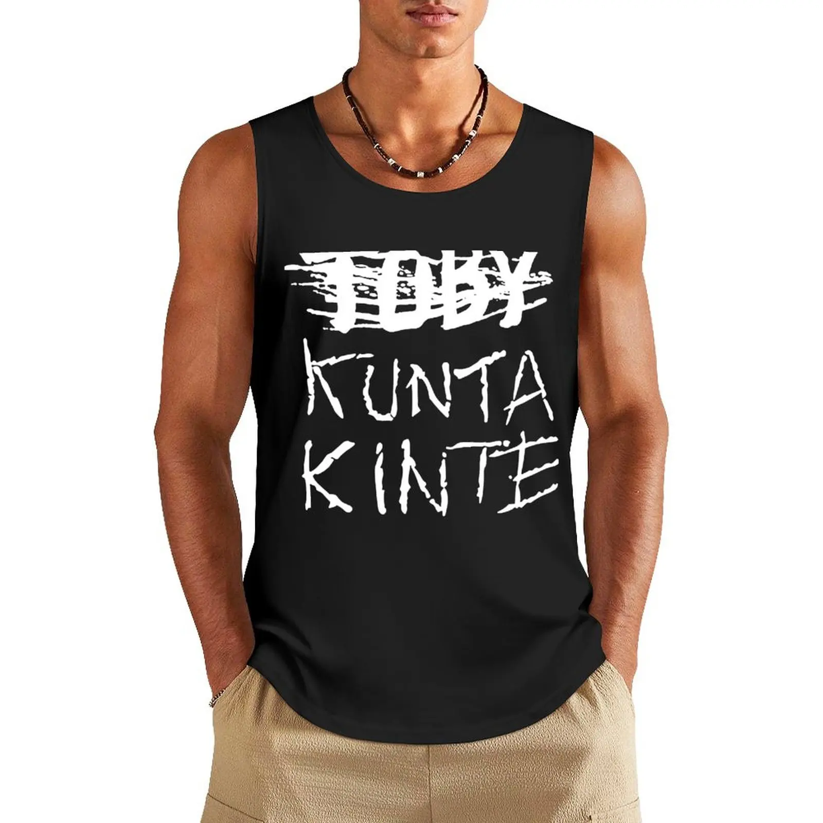 Toby Kunta Kinte funny Tank Top gym for men Gym wear T-shirt Men's gym clothes for man