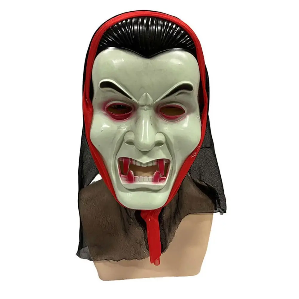 Costume Props Yellow Face Priest Mask Full Face Eye Mask One-eyed Bleeding Ghost Head Mask Headwear High Quality Halloween Mask