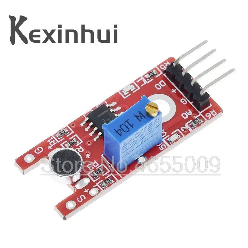 Módulo de detección de Sensor de sonido de voz con micrófono para Arduino AVR PIC, sensores de salida Digital analógicos, KY-038, KY-037