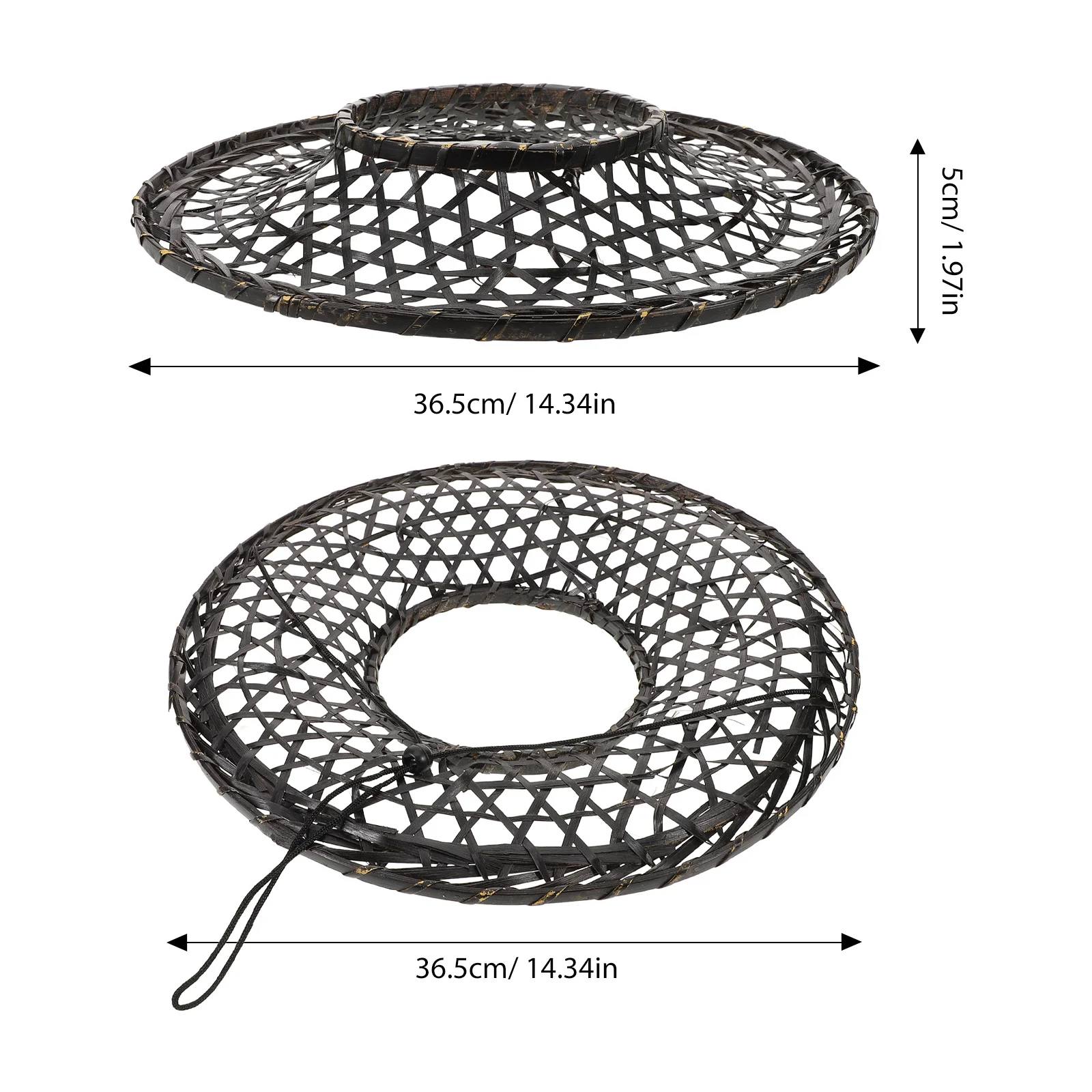الخيزران المنسوجة الساموراي قبعة اليدوية تأثيري الدعامة الطرف اليابانية الزخرفية جوفاء مخروط قبعة لوازم المنزل مخروط قبعات