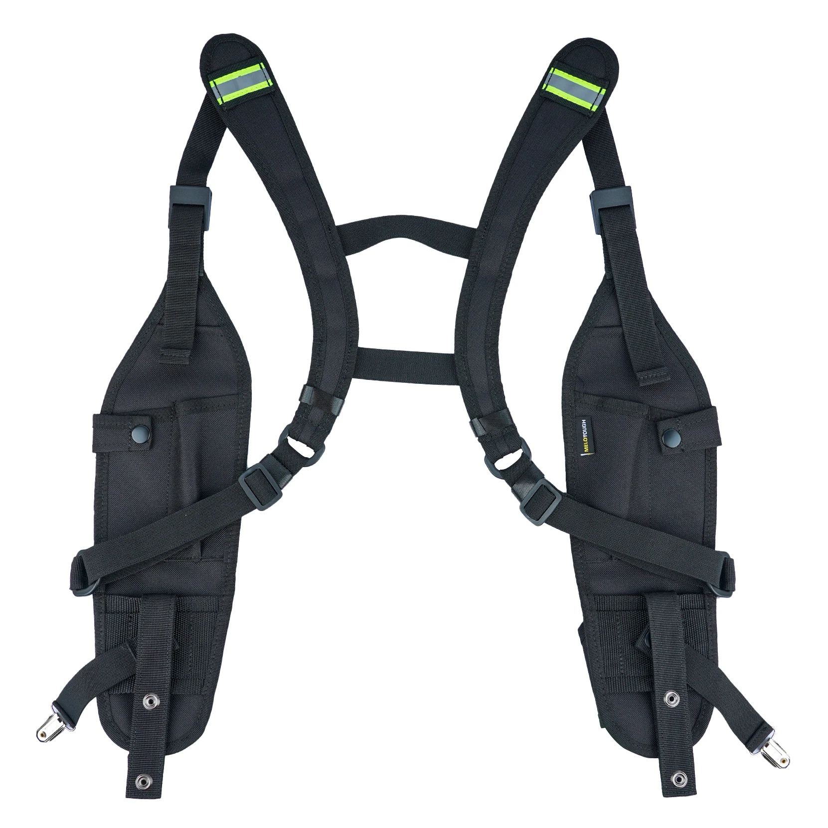 KUNN-Duplo Rádio Ombro Harness Coldre, Two Way Walkie Talkie Holder, Universal para Motorola,Baofeng, No Chest Strap