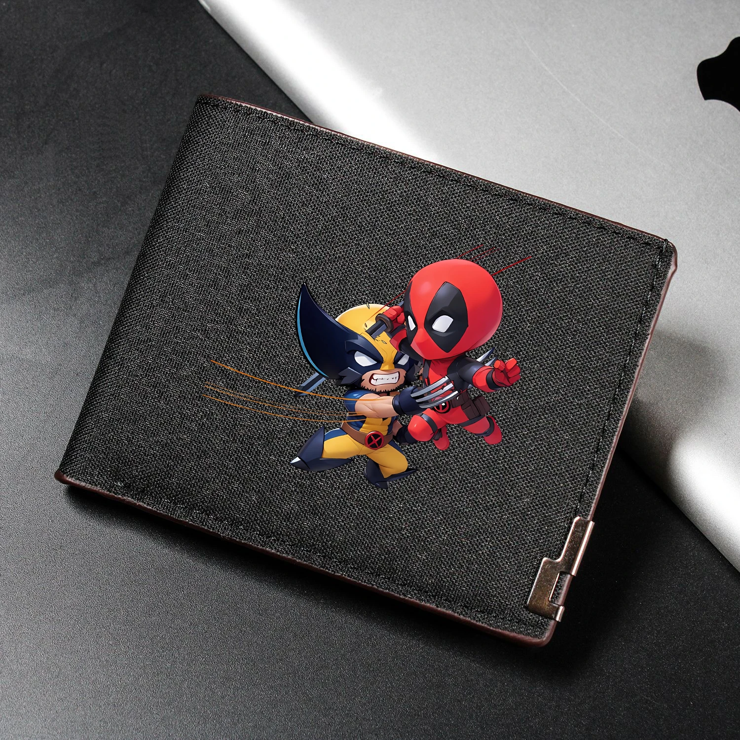 MARVEL Deadpool and Wolverine Cartoon Wallet Periphery Unisex Pocketbook Outdoor Supplies Multi Card Slot Purse Money Bag Gift