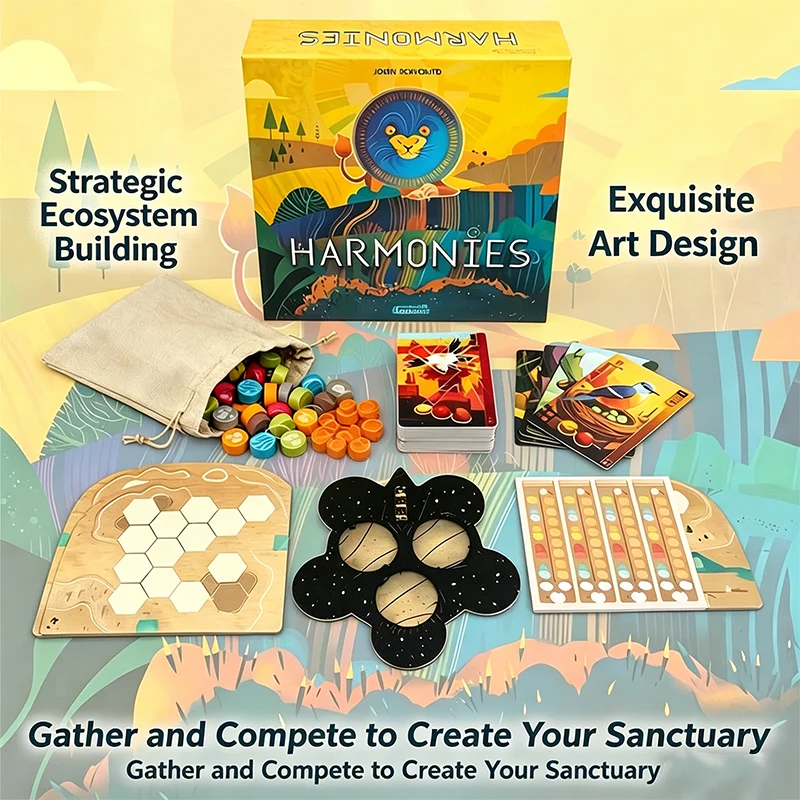 

Harmonies Board & Card Game – Build Your Perfect Ecosystem in This Thematic Strategy Game