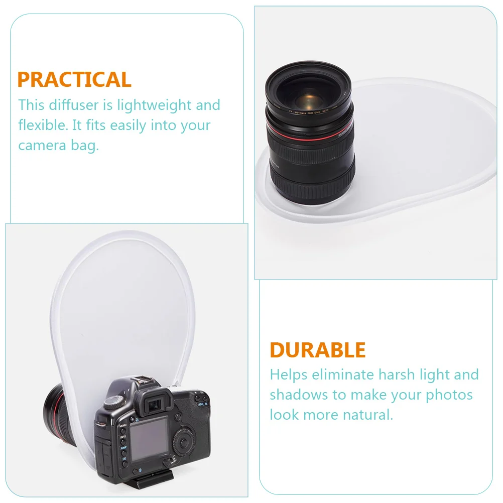 

Adjustable Light Diffuser For Camera Lens Soft Lighting Foldable Reflector Board Lightweight Translucent Panel Reduce Harsh