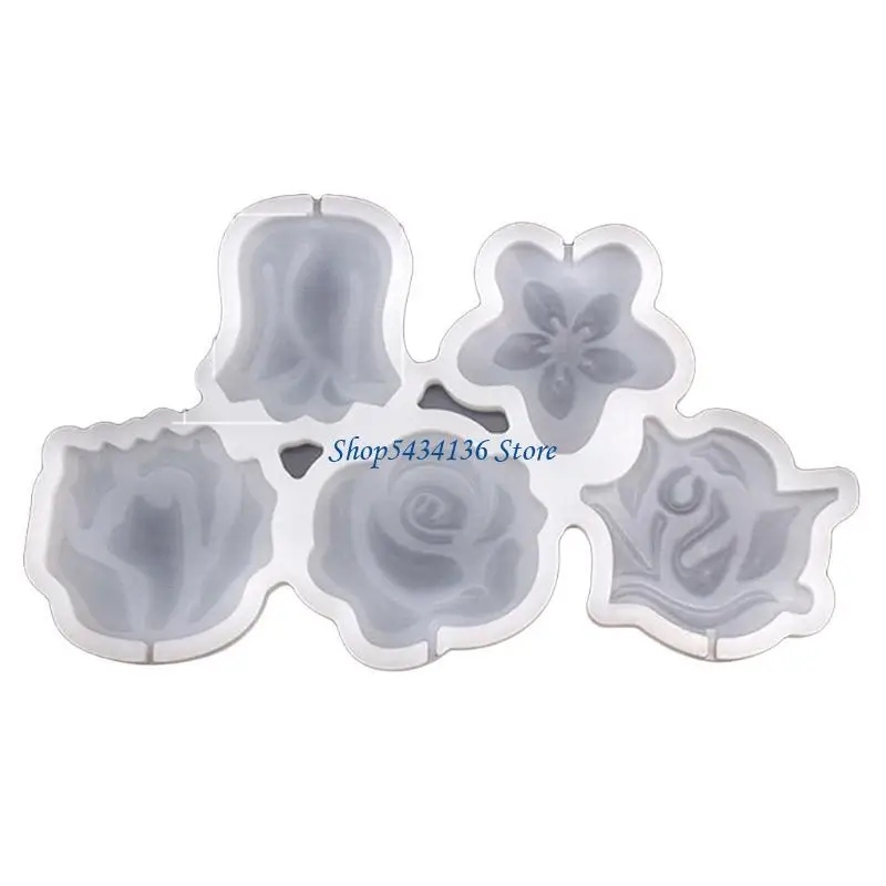 H7ED Silicone Lollipop Mould Sugarcraft Decoration Kid Easter Gift Silicone for Butterfly Bunny Eggs Kitchen