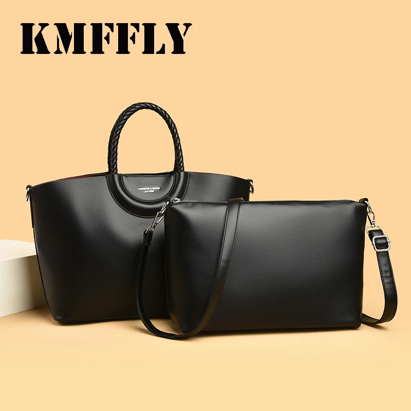 

Genuine Brand High End Soft Pu Leather Shoulder Bag For Women Casual Tote Bag Female Purse Simple Design Handbag Commuting Sac