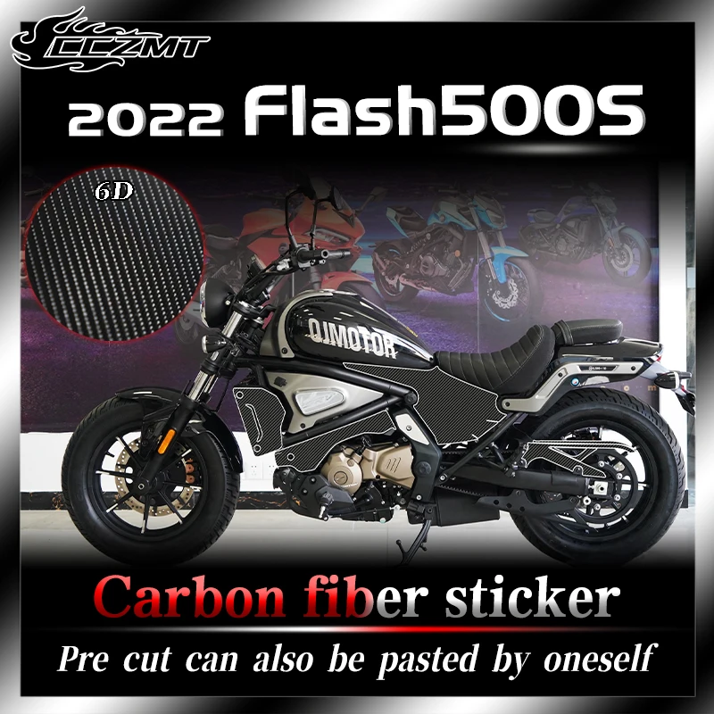 

For QJMOTOR Flash 500S 2022 car body 6D carbon fiber protective film full body sticker film anti scratch decoration modification