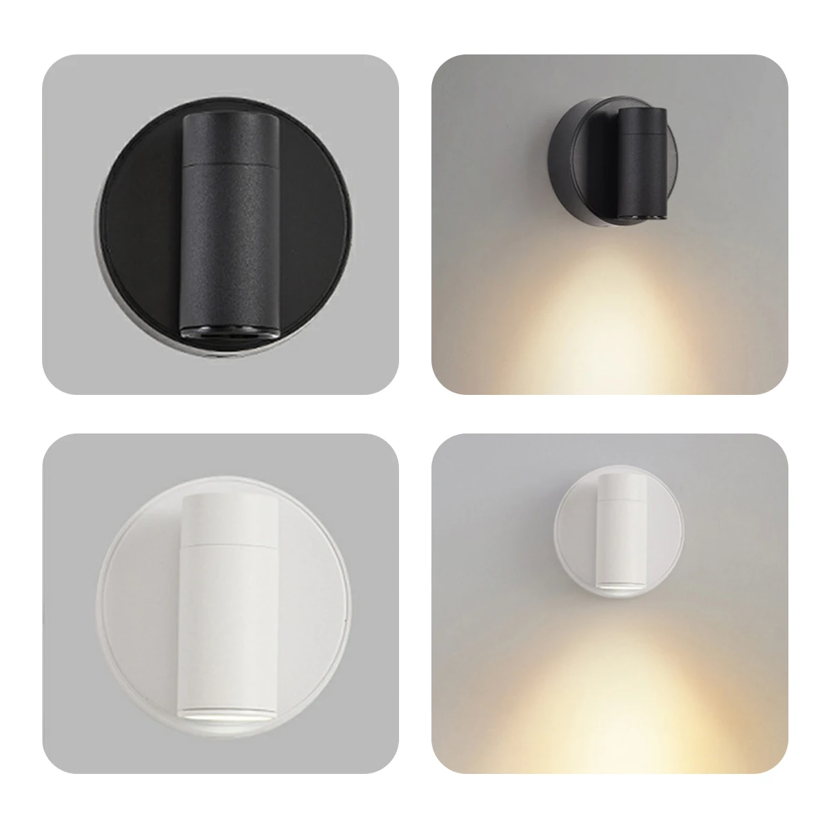 Led Double Head Wall Sconces light Touch Control Remote 360 Rotatable 3 Color Modes Wall Light USB Recharge Wireless Night Light