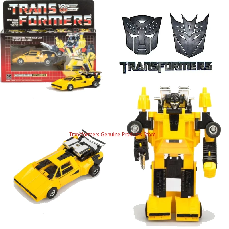 

In Stock Transformers American Version G1 84-86 1984 Sunstreaker Birthday Gift Model Figure Mecha Toys Action Doll studio