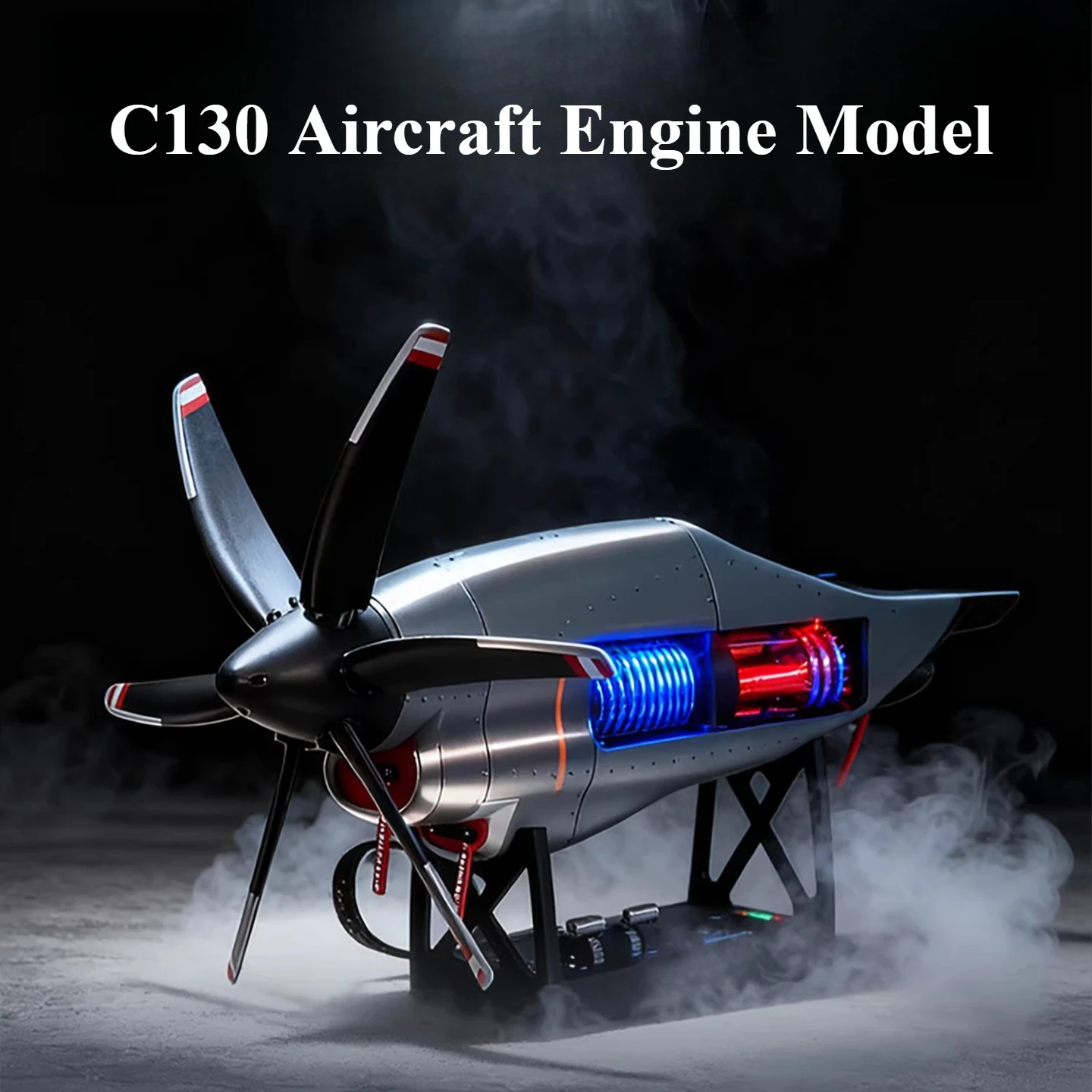 

‌C130 Aircraft Engine Model 1/10 TurbopropTurbofan Engine Model Can Be Adjust Speed Desktop Ornament Engine Model Toys