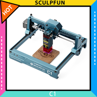 SCULPFUN C1 3W Mini Laser Engraver, 10000mm/min, Engraving Area 150*130mm, 0.04mm Ultra-Fine Compressed Spot, 100nm-500nm Effective Filtration