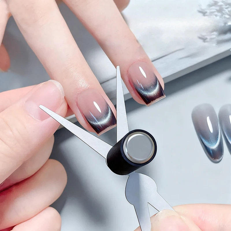 Aimant pour ongles œil de chat français, Double tête, grand outil auxiliaire magnétique en forme de Y, bricolage, effet français, vernis Gel, tige magnétique, ensemble d'outils