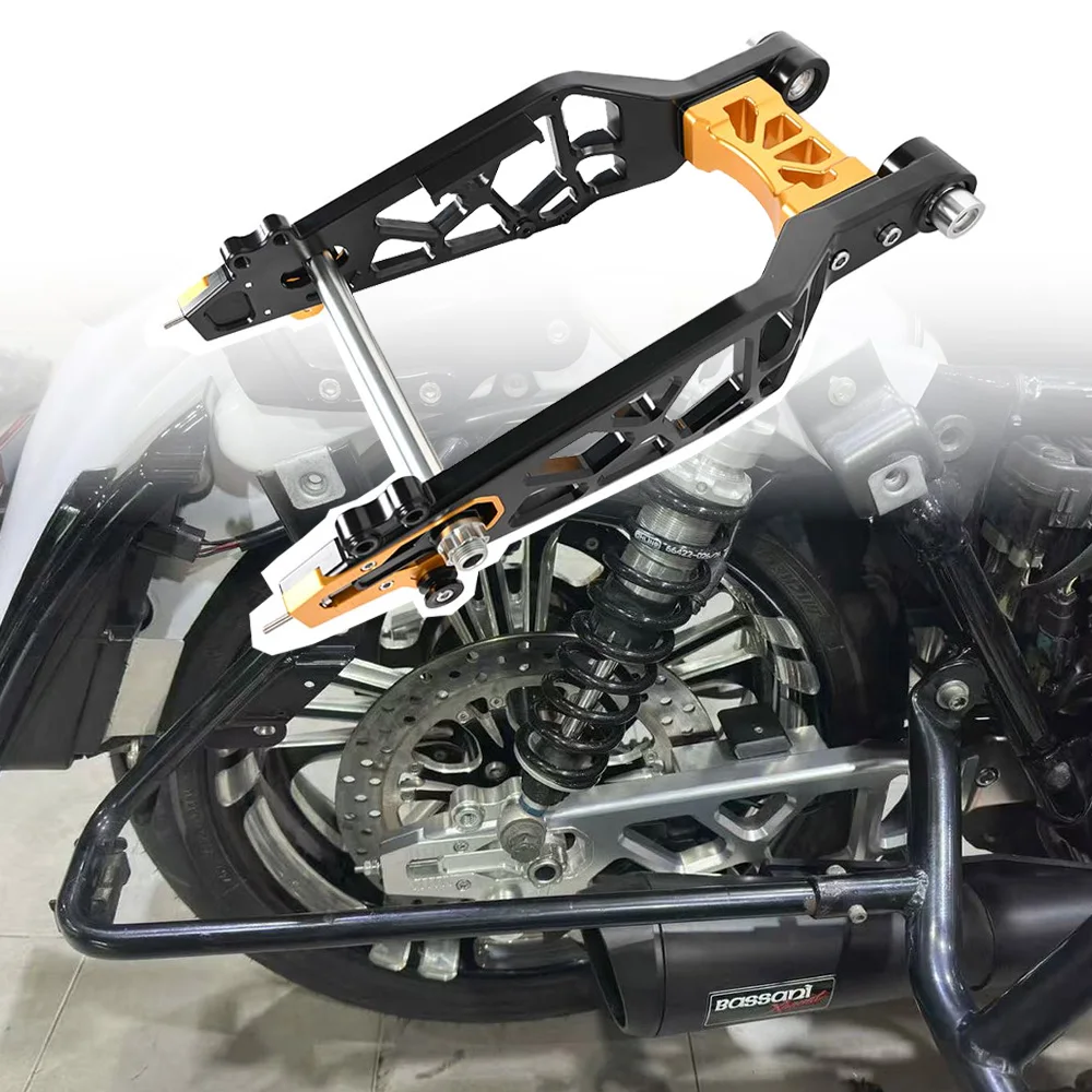 Motorcycle Accessories CNC T6061 Aluminum Swingarm Swing Arm for Harley Touring Street Glide Road Glide Road King 2009-2025