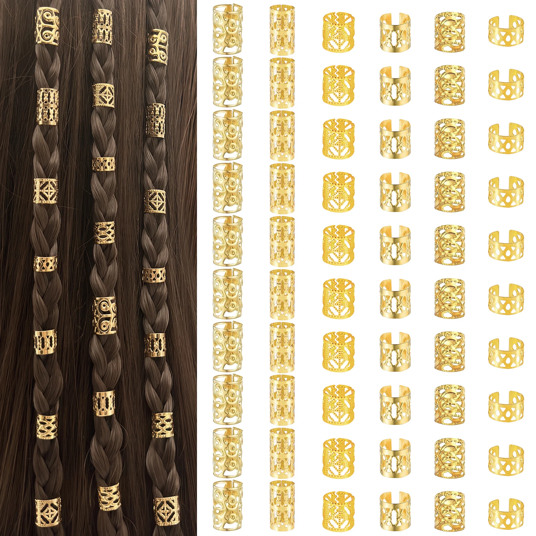 60Pcs Golden Mixed …