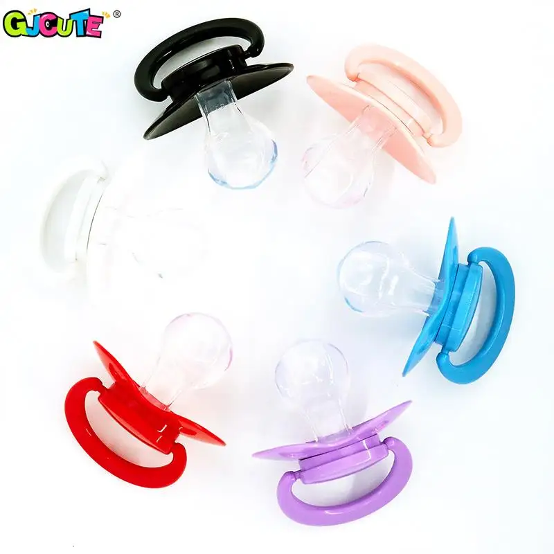 Large Pacifier Adult Baby Pacifier Big Size Silicone Adult Nipple Rainbow For Adult Cute Baby Girl Boy Funny Parent-child Toys