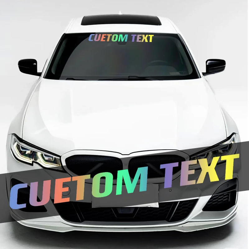 1PC Custom Front Windshield Banner Car Sticker Self-Adhesive Waterproof Personalized Boat Vinyl Decal