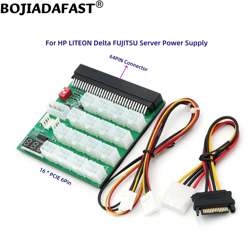 16 * PCI-e 6Pin Breakout Board Synchronization On/Off For HP LITEON Delta FUJITSU Server Power Supply PSU In Stock