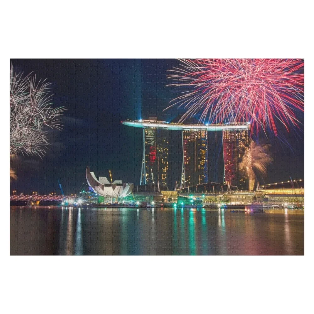 Happy New Year Singapore Jigsaw Puzzle Personalized For Kids Personalized Photo Gift Puzzle
