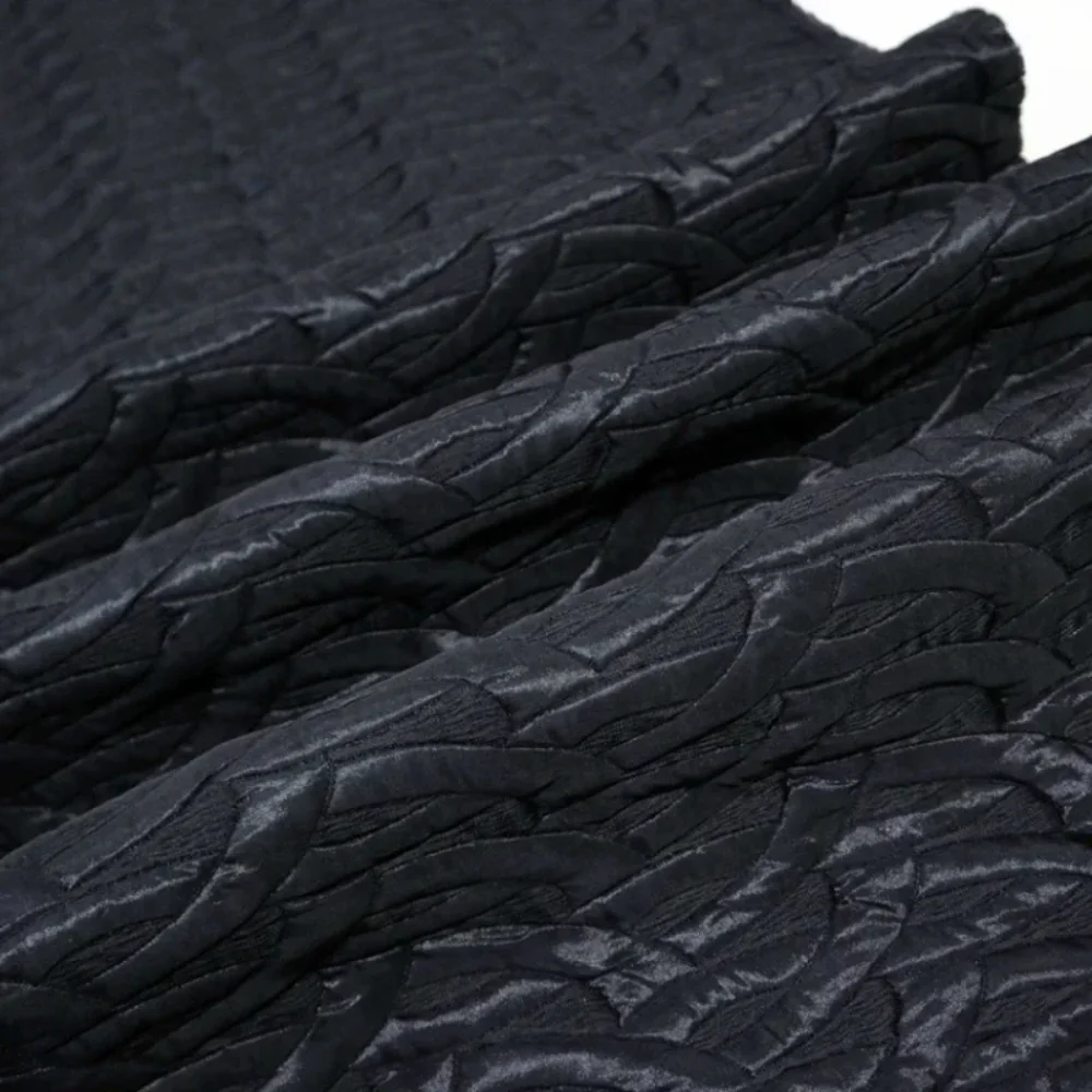 

Темное плетение парчовый жаккардовый тисненый домашний стеганый хлопок, окрашенный в пряже платье, модный бренд, модный дизайн, оптовая продажа, ткань