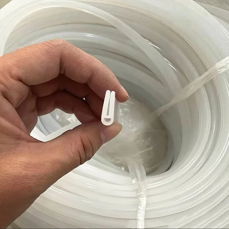 Silicone U-Shaped Edge Sealing Strip Mechanical Card Slot Waterproof/anti-Collision Oven High Temperature Resistant SealingStrip