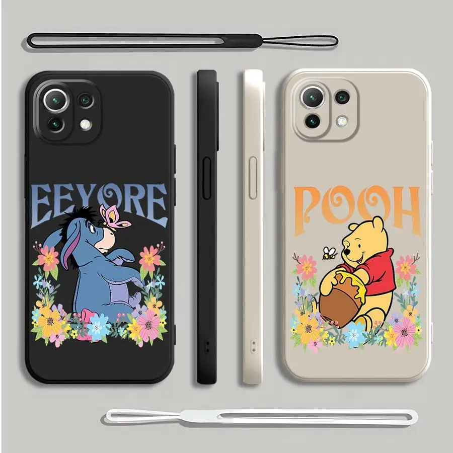 디즈니 위니 더 푸 소프트 커버 케이스 샤오미 미 13 10T 11T 12T 프로 11 12 라이트용