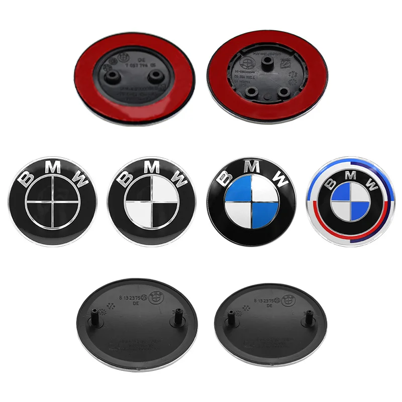 Badges de coffre arrière 74mm 82mm, logo emblème de coffre de capot avant pour BMW F18 F10 E64 E63 E60 E52 E83 E46 E92 E90 E84 E93 G03 F20 X3 X5 X1
