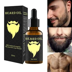 100%Natural Accelerate Facial Hair Grow Beard Essential Oil Hair and Beard Growth Oil Men Beard Grooming Products Skin Care